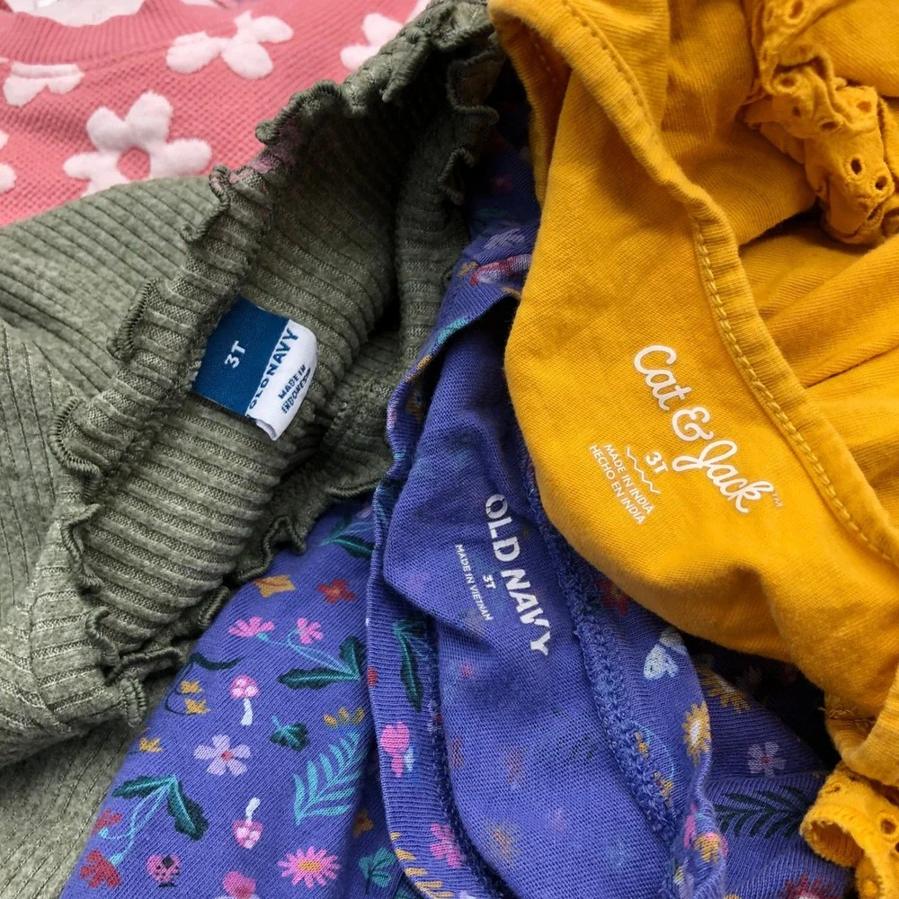 Girls 3T Long Sleeve Dresses T-Shirts BUNDLE Fall Winter Old Navy Cat Jack
